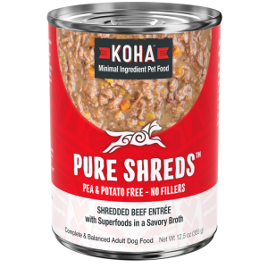 KOHA Pure Shreds Grain-Free Beef Entrée, 12.5 oz (Case of 12)