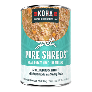 KOHA Pure Shreds Grain-Free Duck Entrée, 12.5 oz (Case of 12)