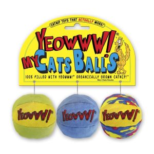 Yeowww! My Cats Balls Cat Toy 3pk