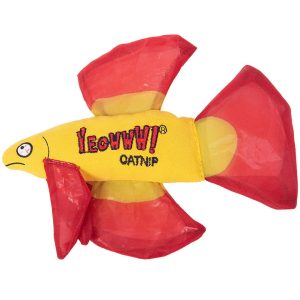 Yeowww! Mo Betta Fish Catnip Cat Toy Red