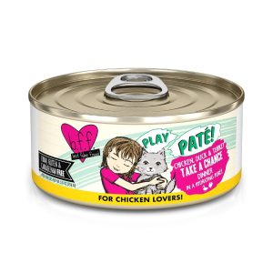 BFF Play Take a Chance Wet Cat Food, Chicken, Duck & Turkey Pâté, 5.5 oz, 8 Pack