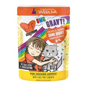 BFF OMG Shine Bright Chicken & Salmon in Gravy, 2.8 oz Pouch, 12 Pack