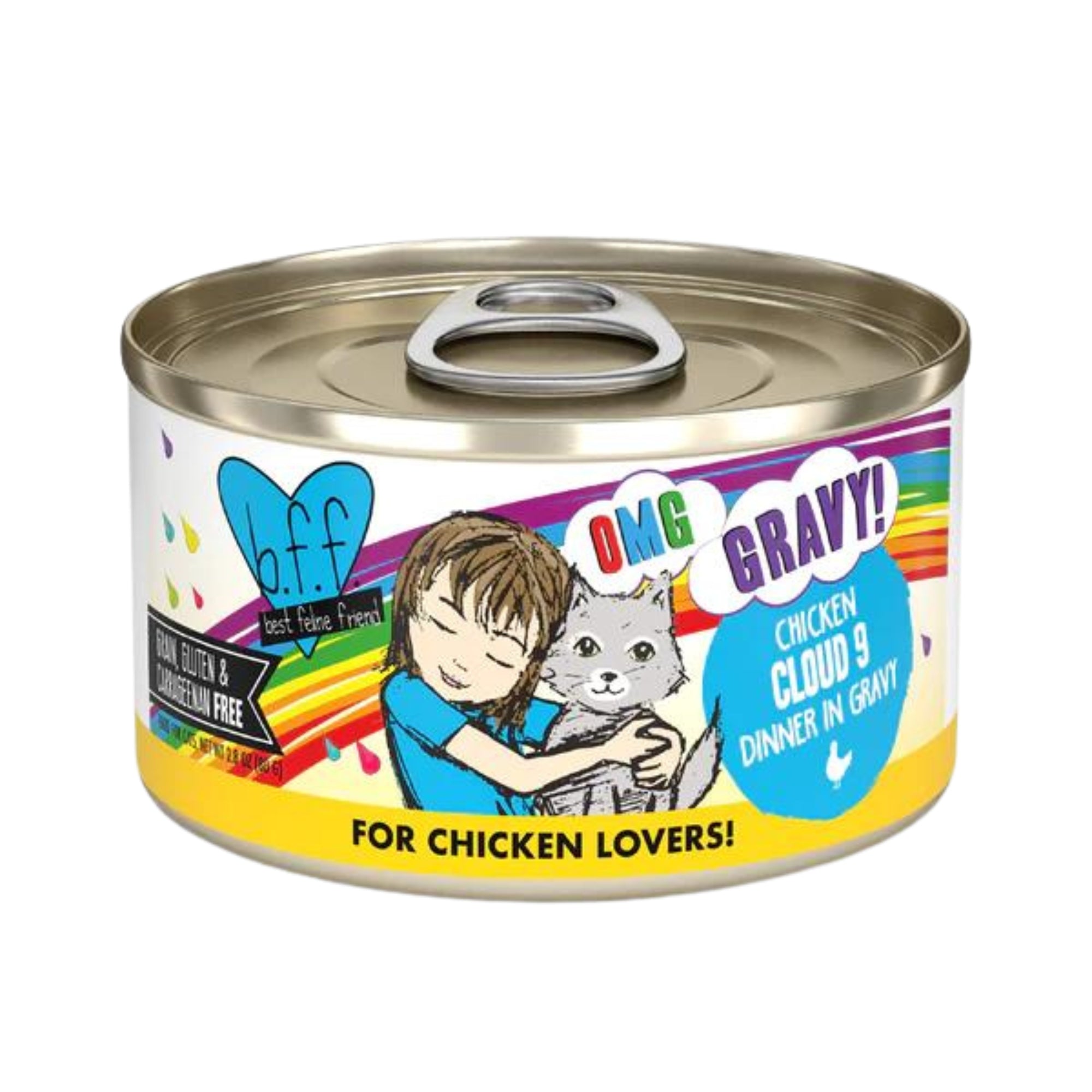 BFF OMG Cloud 9 Wet Cat Food, Chicken Dinner in Gravy