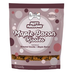 Lazy Dog Cookie Co. Mutt Mallows Maple Bacon Kissies Treats, 5 oz (Case of 3)