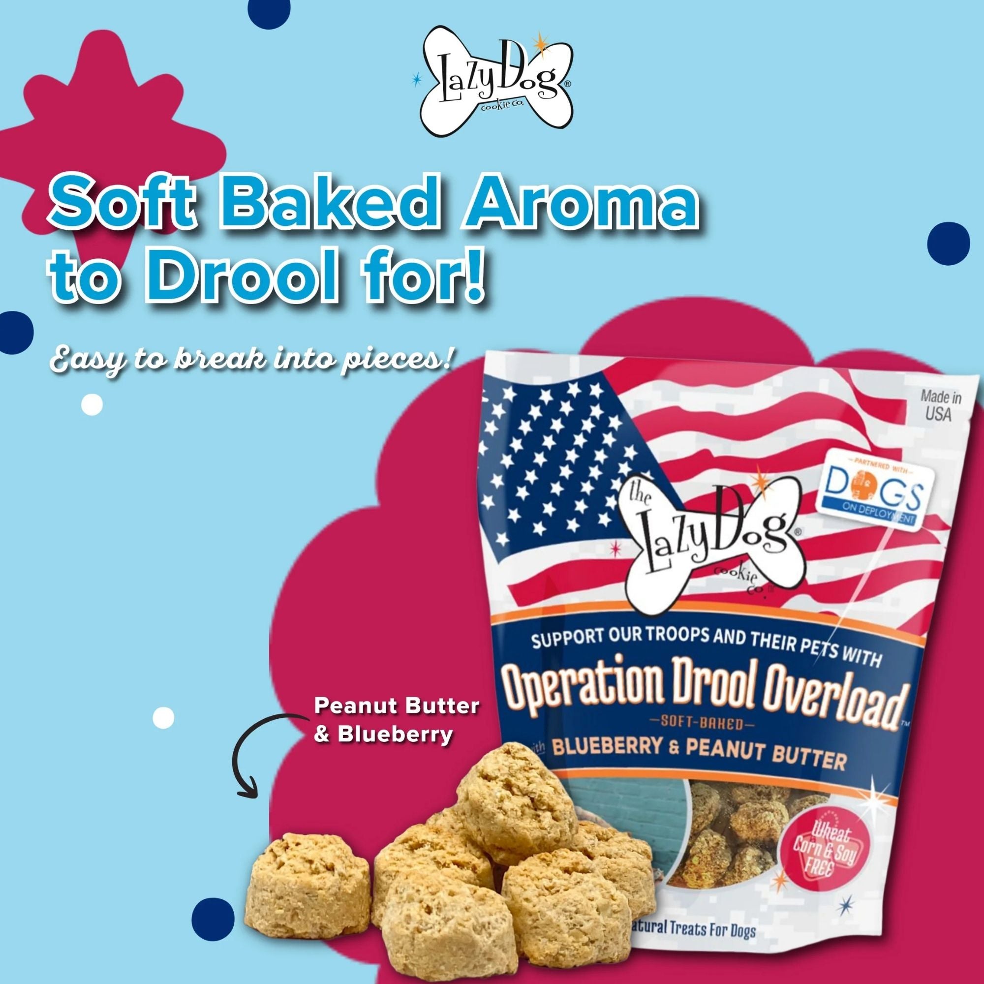 Lazy Dog Cookie Co. Operation Drool Overload Dog Treats, 5 oz (Case of 3) - Image 3
