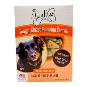Lazy Dog Cookie Co. Ginger Glazed Pumpkin Carrot Dog Treats, 14 oz