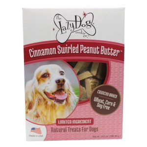 Lazy Dog Cookie Co. Cinnamon Swirled Peanut Butter Dog Treats, 14 oz