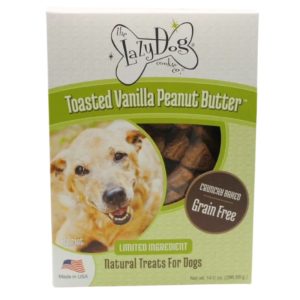 Lazy Dog Cookie Co. Grain-Free Toasted Vanilla Peanut Butter Dog Treats, 14 oz