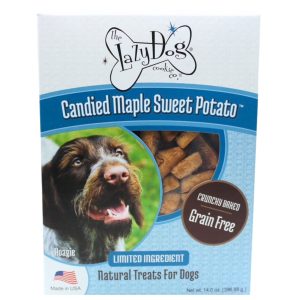 Lazy Dog Cookie Co. Grain-Free Candied Maple Sweet Potato Dog Treats, 14 oz