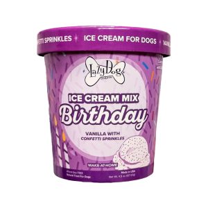 Lazy Dog Cookie Co. Ice Cream Mix Birthday Cake Dog Treats, 4.5 oz (Case of 3)