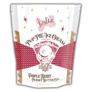 Lazy Dog Cookie Co. Triple Berry with Peanut Butter Dog Treats, 5 oz (Case of 3)