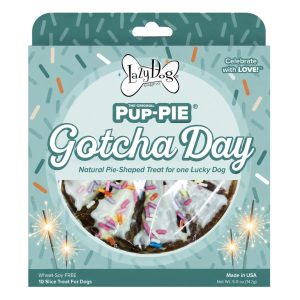 Lazy Dog Cookie Co. Happy Adoptiversary Pup-PIE Dog Treats, 5 oz