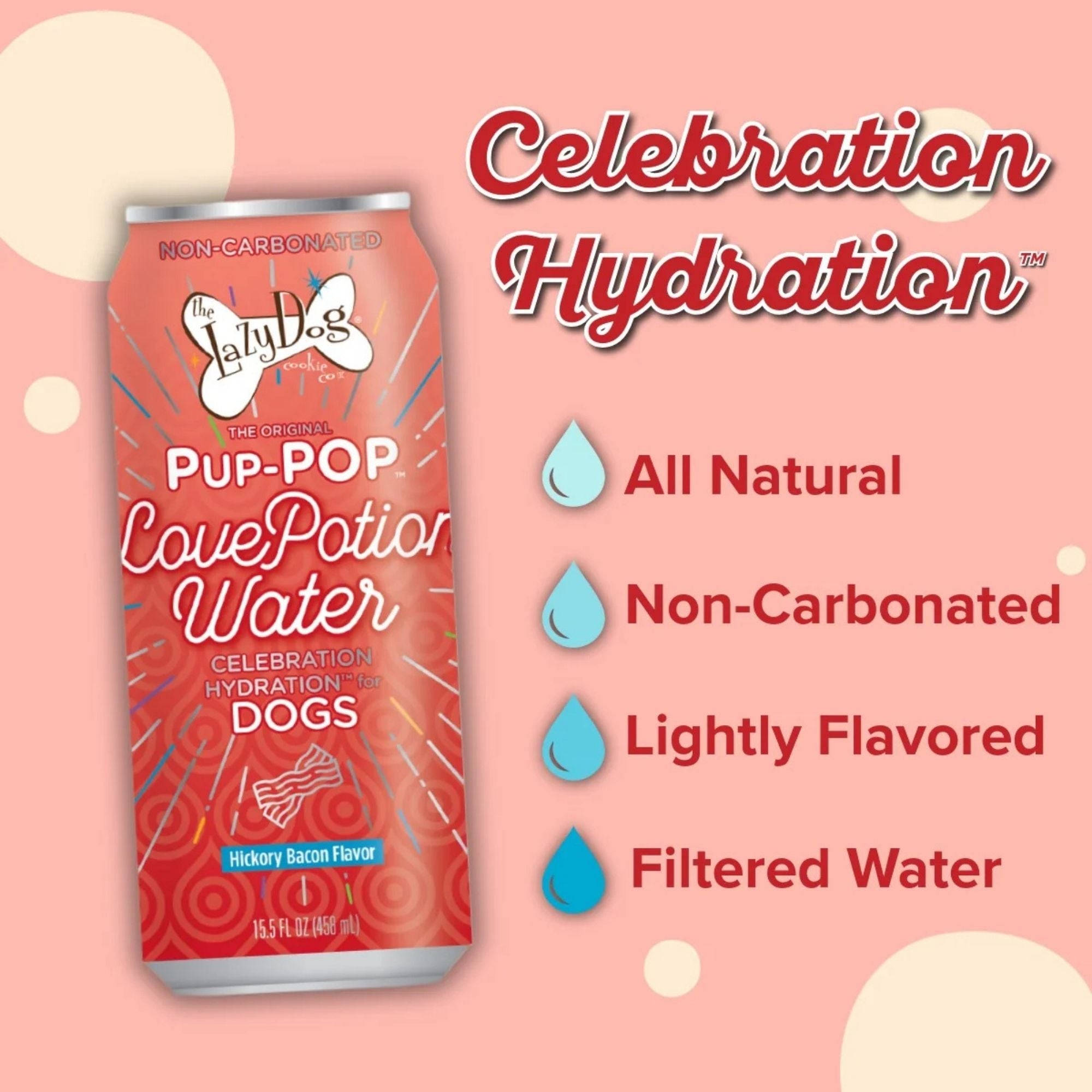 Lazy Dog Pup-Pop Love Potion Bacon Flavor Water 15.5oz. (Case of 4) - Image 4