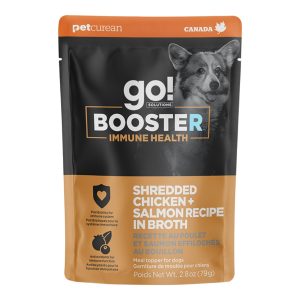 Go! Solutions Booster Immune Health Shredded Chicken & Salmon, 2.8 oz, 24 Pack