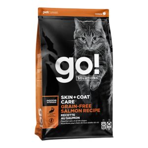 Go! Solutions Skin + Coat Care Grain-Free Dry Cat Food, Salmon, 3 lb