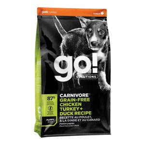 Go! Solutions Carnivore Grain-Free Puppy Chicken, Turkey & Duck Dry Dog Food