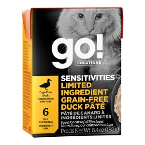 Go! Solutions Sensitivities Limited Ingredient Duck Pâté, 6.4 oz (Case of 24)