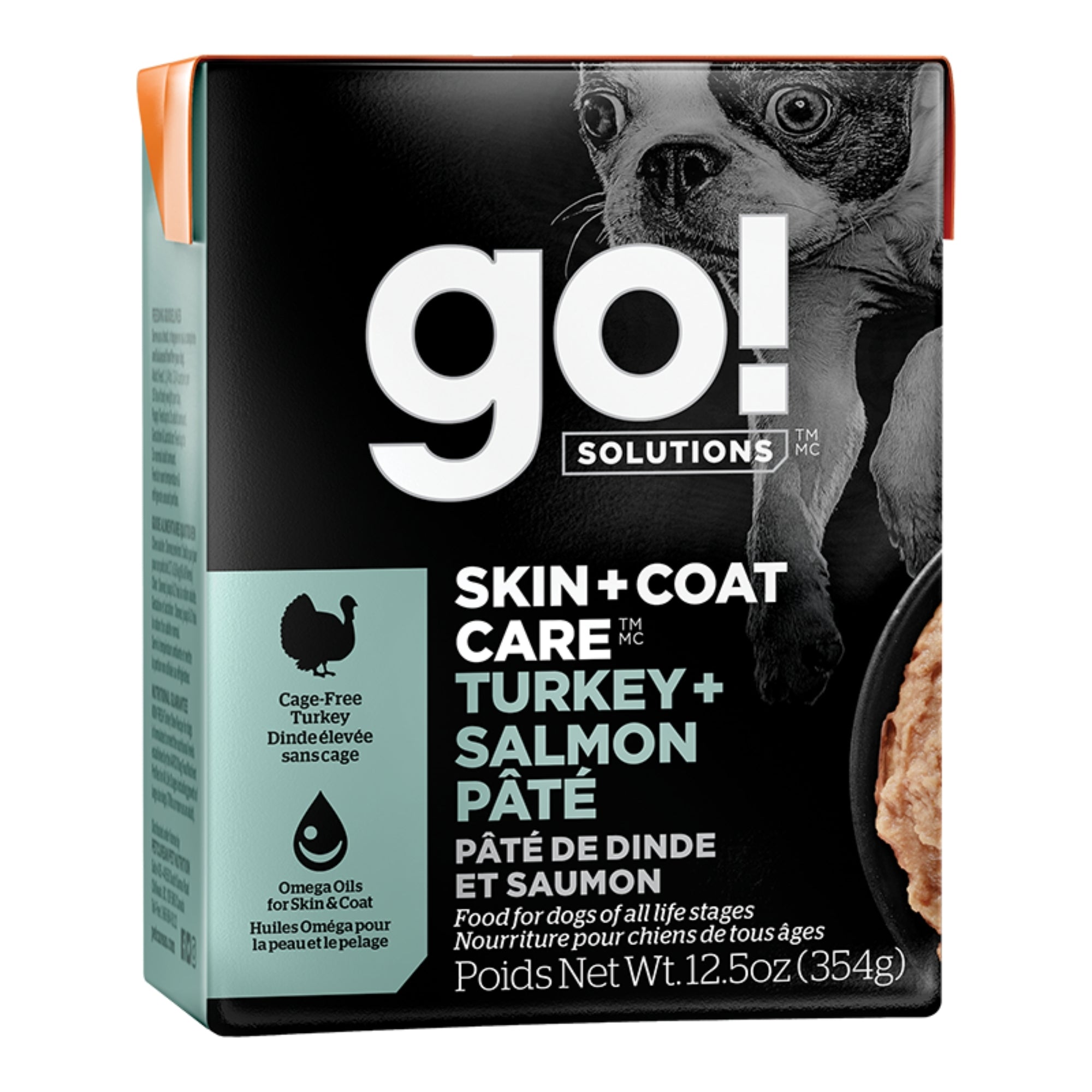 Go! Solutions Skin + Coat Care Pâté Turkey & Salmon 12.5 oz, 12 Pack