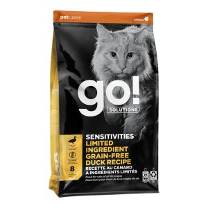 Go! Solutions Sensitivities Limited Ingredient Grain-Free Dry Cat Food, Duck