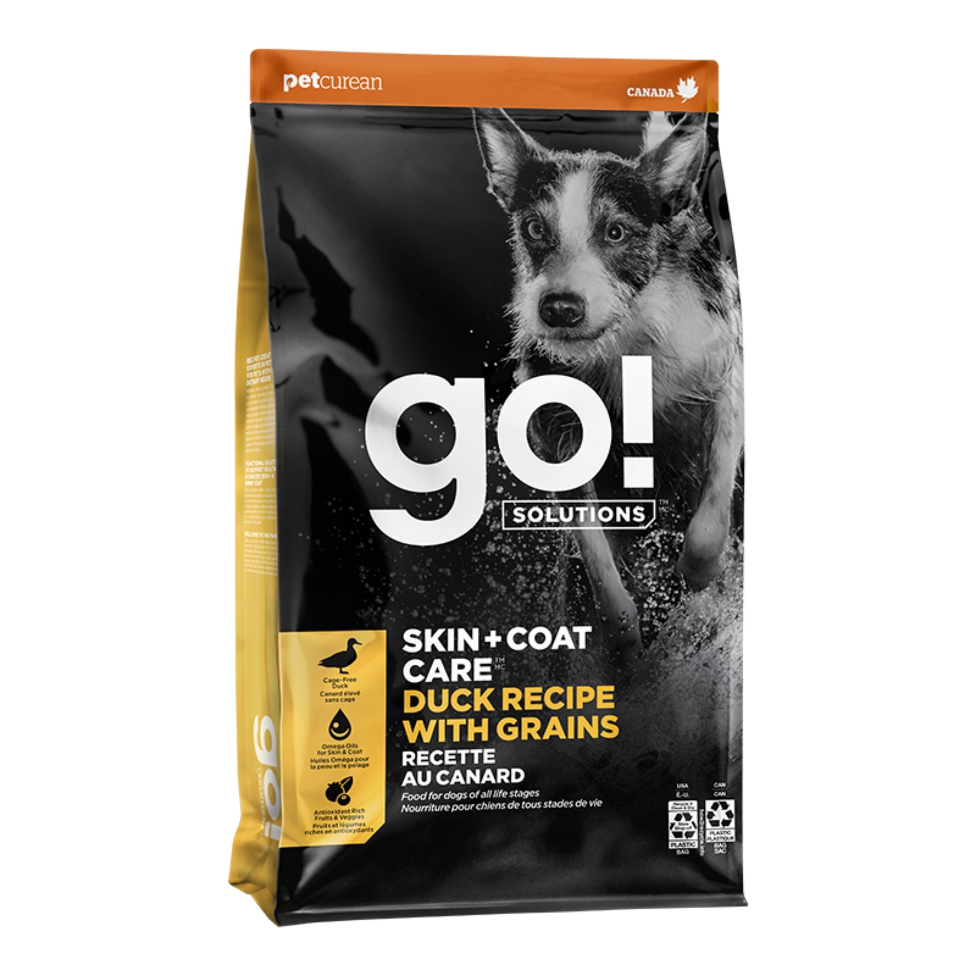 Go! Solutions Skin + Coat Care Duck with Grains Dry Dog Food - Image 3
