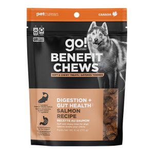 Go! Solutions Benefit Chews Digestion & Gut Health Salmon Dog Treats, 6 oz