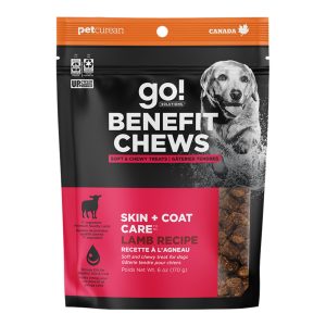 Go! Solutions Benefit Chews Skin & Coat Care Lamb Dog Treats, 6 oz