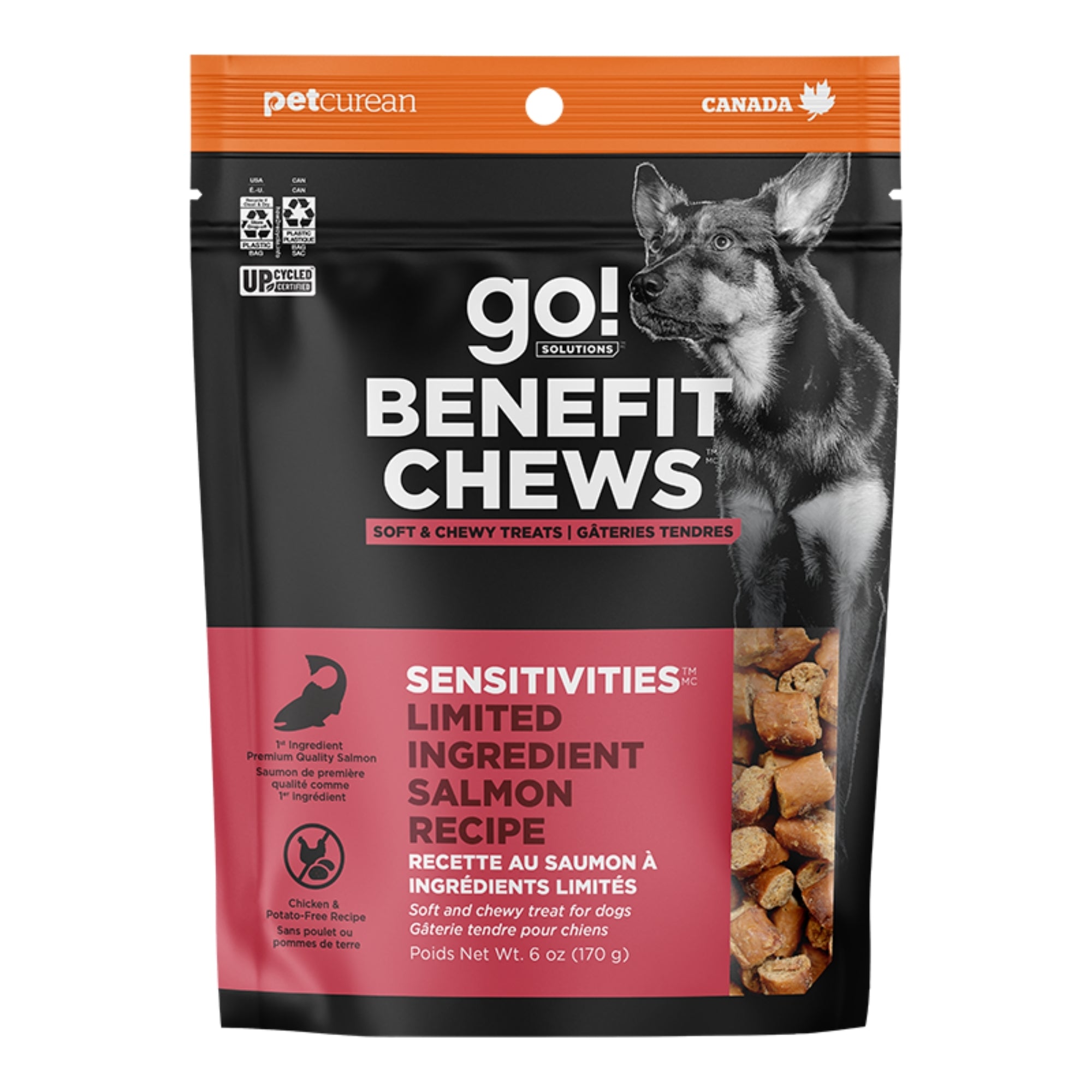 Go! Solutions Sensitivities Benefit Chews Limited Ingredient Salmon Treats, 6 oz