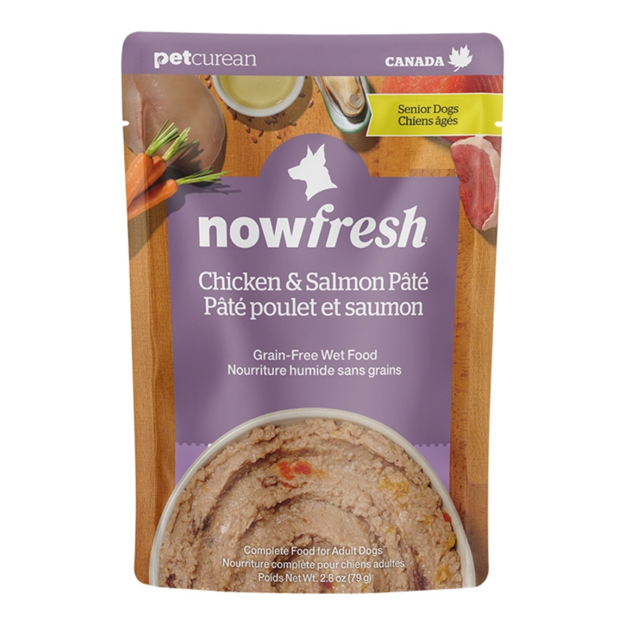 Now Fresh Grain-Free Senior Chicken & Salmon Pâté Wet Dog Food, 2.8 oz, 24 Pack