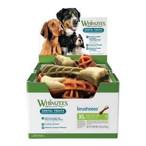 WHIMZEES Toothbrush Star Bulk Box Natural Dental Dog Chews