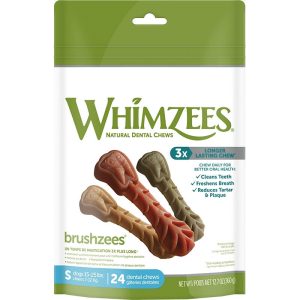 WHIMZEES Brushzees, Small Dental Chews, 12.7 oz
