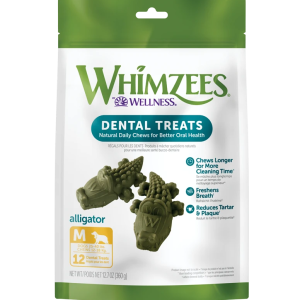 WHIMZEES Alligators, Large Dental Chews, 12.7 oz