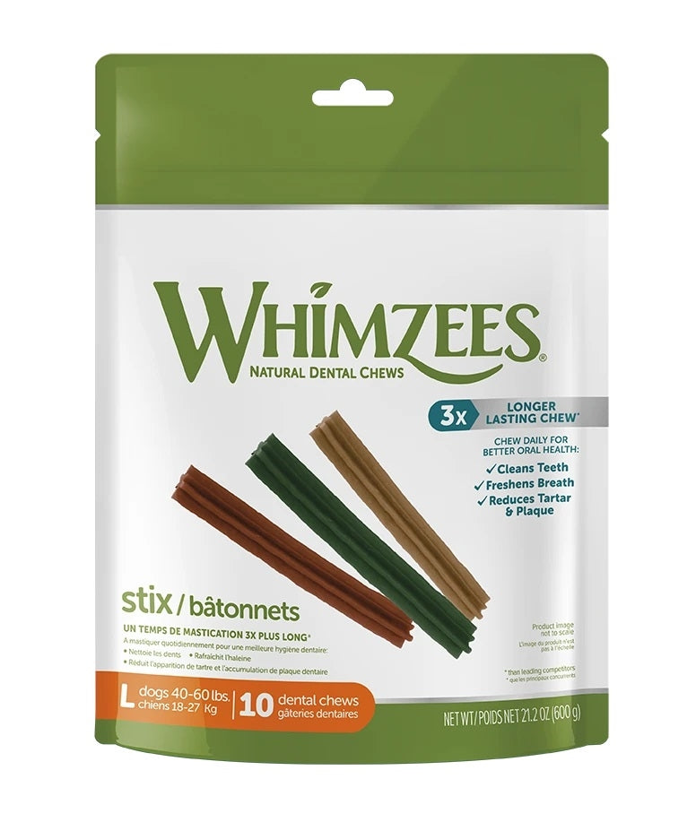 WHIMZEES Stix, Large Dental Chews, 14.8 oz