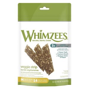 WHIMZEES Veggie Strip, Medium Dental Chews, 14.8 oz