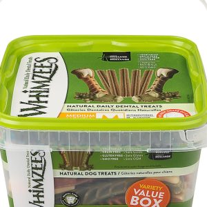 WHIMZEES Variety Pack, Medium (25-40 lb) Natural Dental Dog Chews