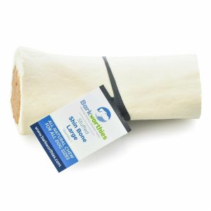 Barkworthies Shin Bone Stuffed with Bully Blend, 5-6 in Dog Chews, 10 Count