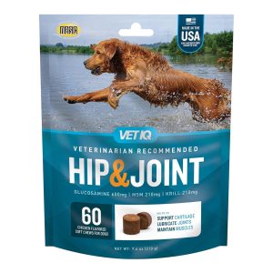 VetIQ Hip & Joint Soft Chews, Chicken, 60 Count
