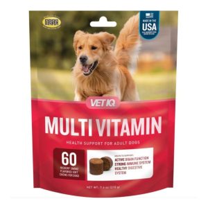 VetIQ Multivitamin Soft Chews, Hickory Smoke, 60 Count