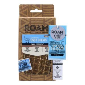 Roam Ossy Chews Ostrich Dog Chews, 3 oz