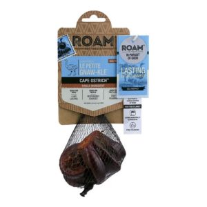 Roam Le Petite Gnaw-Kle Ostrich Dog Chews, 2 Pack
