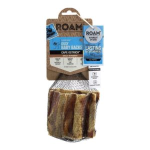 Roam Ossy Baby Backs Ostrich Dog Chews, 2 Pack