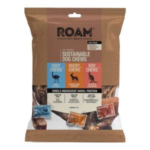 Roam Ostrich Sampler Pack Dog Chews