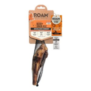 Roam Bucky Gnaw-Kle Venison Dog Chews, 1 Pack