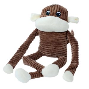 ZippyPaws Spencer the Crinkle Monkey Dog Toy Brown XL