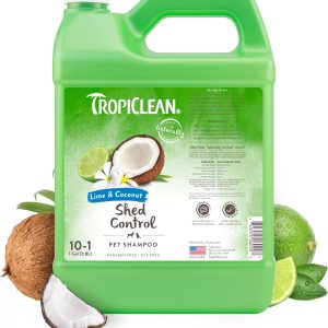 TropiClean Lime & Coconut Shed Control Shampoo for Pets 1 gal