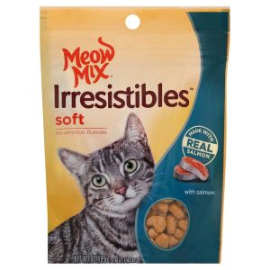 Meow Mix Irresistibles Soft Cat Treats, Salmon, 3 oz
