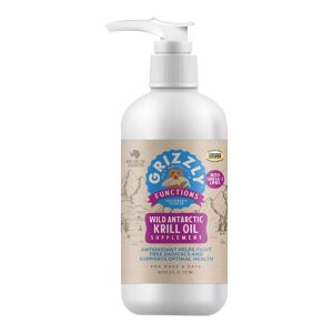 Grizzly Krill Oil for Dogs, 8 oz