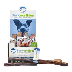 Barkworthies Odor-Free Monster Bully Stick, 12 in Dog Chews, 18 Count