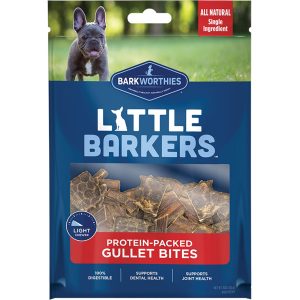 Barkworthies Little Barkers Gullet Bites Dog Chews, 5 oz