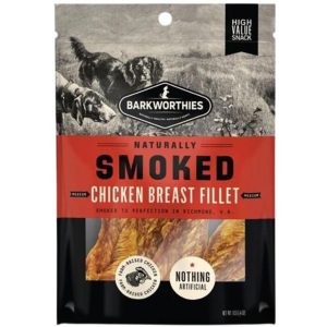 Barkworthies Smoked Chicken Breast Fillet Dog Treats, Medium, 4 oz