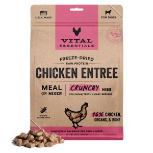 Vital Essentials Freeze-Dried Raw Chicken Nibs Dog Food, 14 oz
